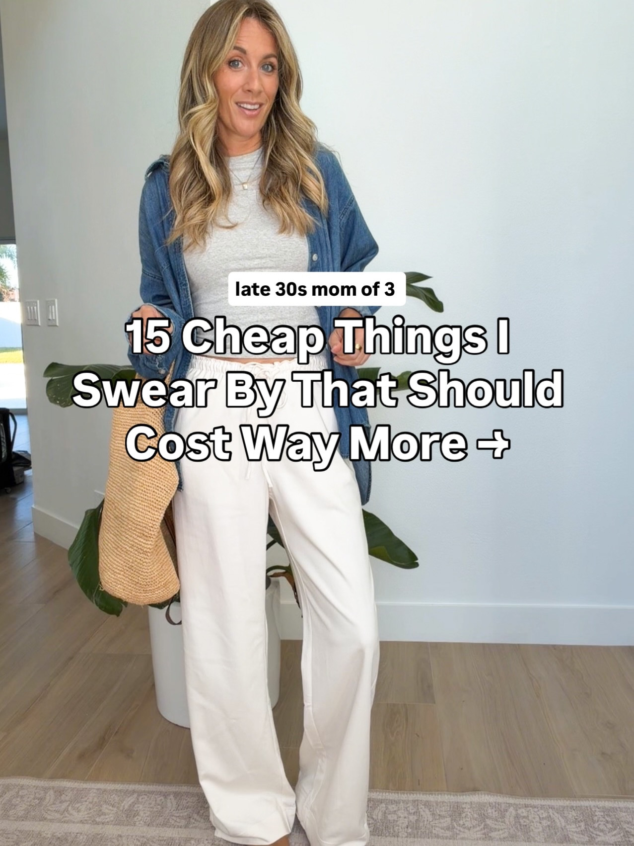 Just comment LOVE below and I will message you all the details!

Some of my favorite cheap finds as a mom of 3. The best white pants that come in length options and look like Aritizia, the pore pads I use daily, the viral j.crew sweater for less, swimsuits that look designer, and jeans that should cost so much more than they do! #affordablefashion