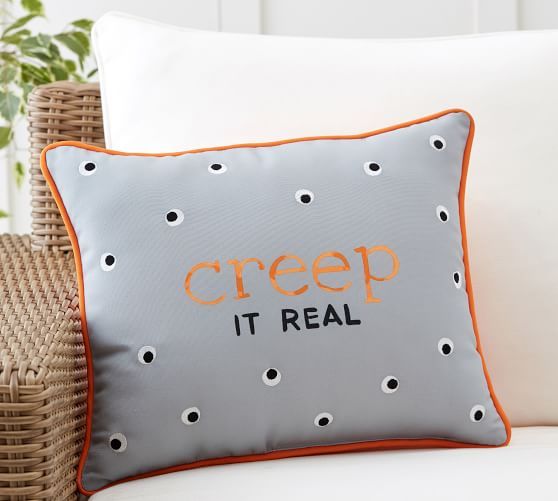 Creep It Real Indoor/Outdoor Pillow | Pottery Barn (US)