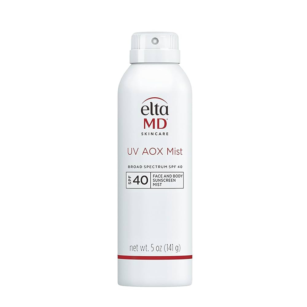 EltaMD UV AOX Mist Mineral Sunscreen Spray SPF 40, Broad Spectrum Face and Body Sunscreen with Zi... | Amazon (US)