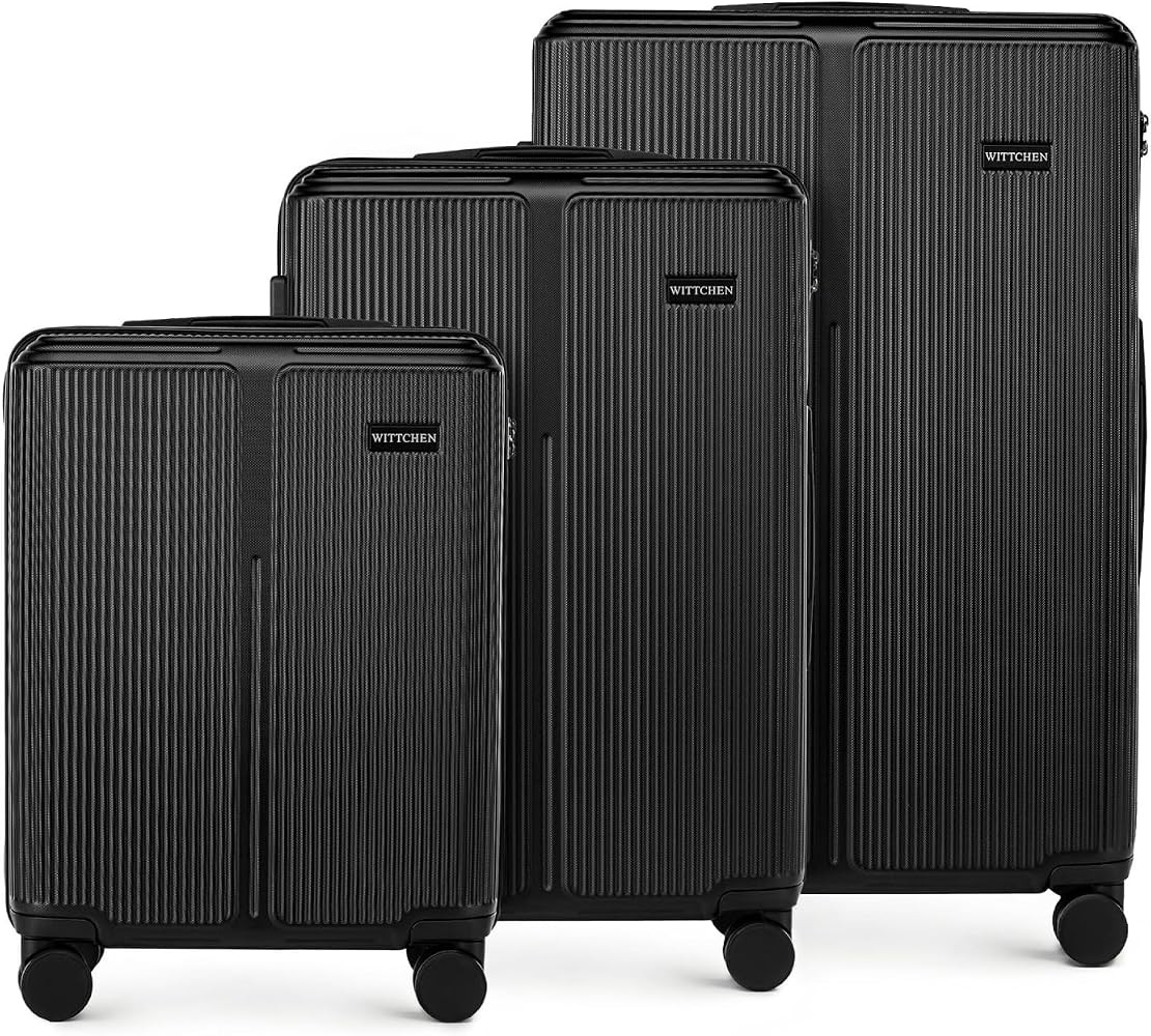 WITTCHEN Stripes Line Kofferset 3-teilig | ABS-Hartschalenkoffer, 4 Rollen 360\u00b0 | Koffer Set... | Amazon (DE)