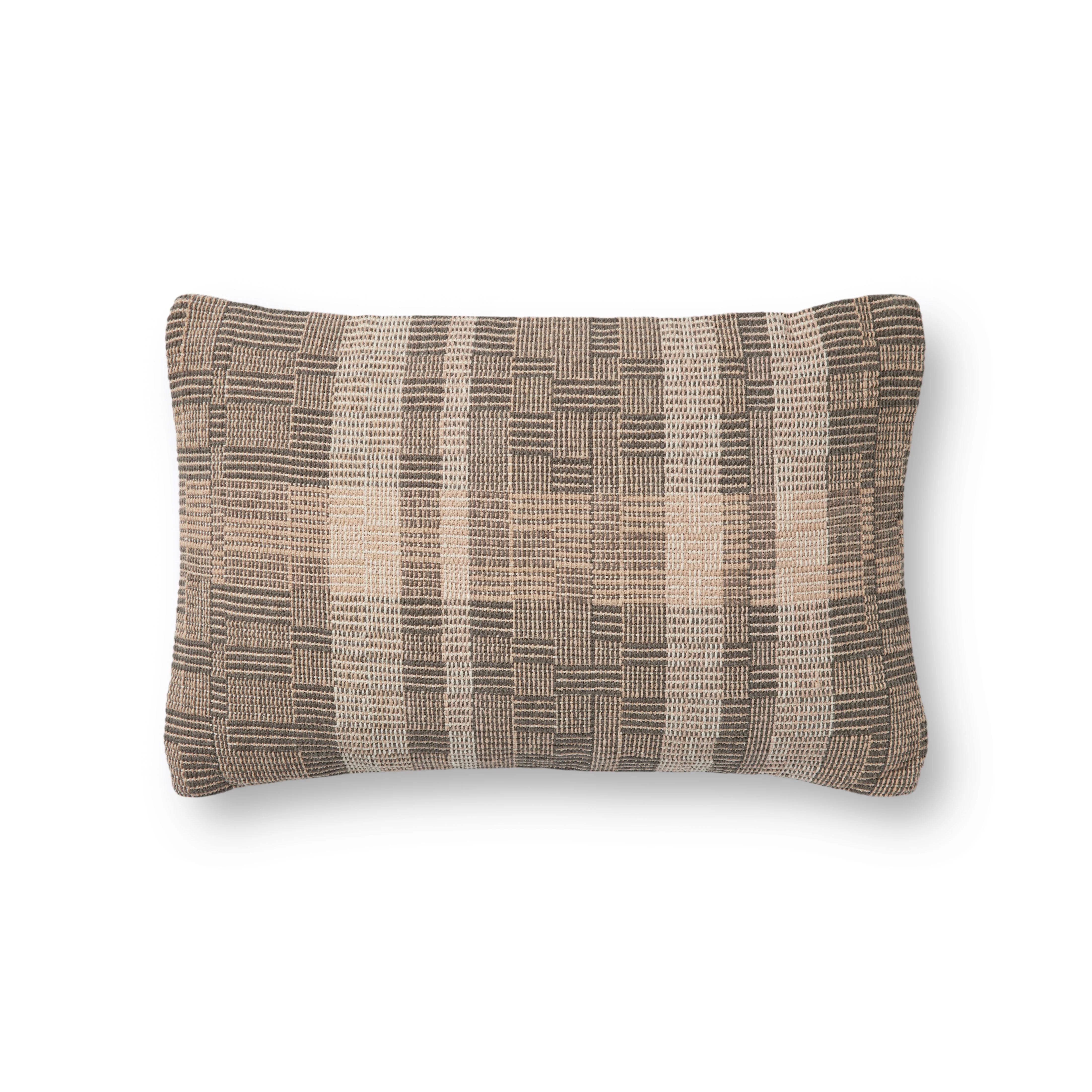 Amber Lewis x Loloi Bea Charcoal / Natural Pillow | Eco Chic Home