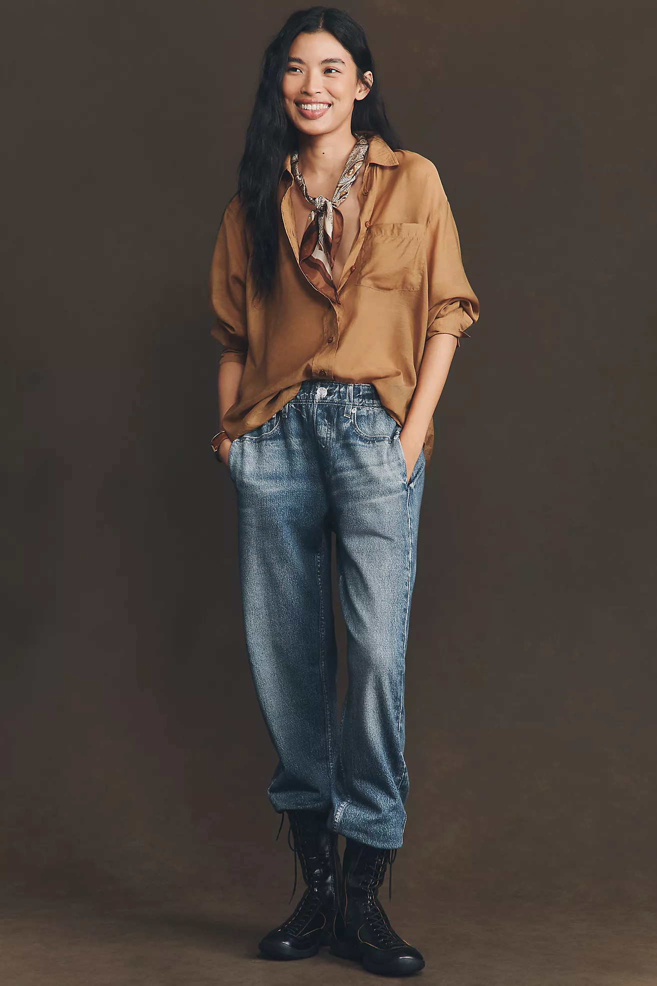 rag & bone Miramar Mid-Rise Jogger Jeans | Anthropologie (US)