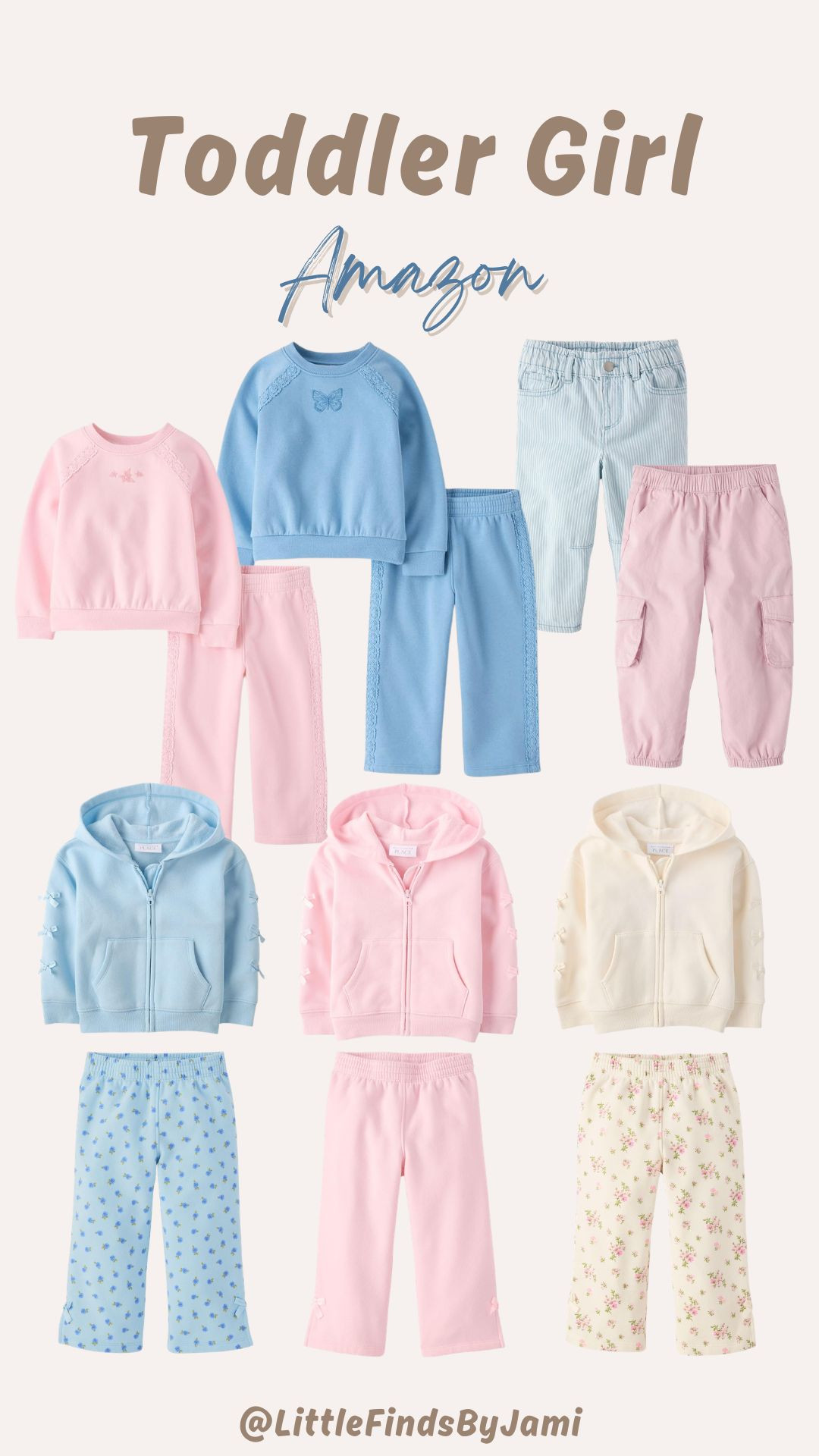 Toddler girl Amazon finds. Matching sweat sets. Pants. Spring summer outfit. Girl mom. Affordable.  

 

#LTKSpringSale #LTKmomlife #LTKKids