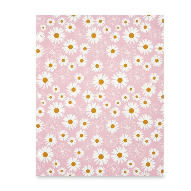 Pen+Gear 2-Pocket Fashion Folder, Daisy, Pink, White, and Orange - Walmart.com | Walmart (US)