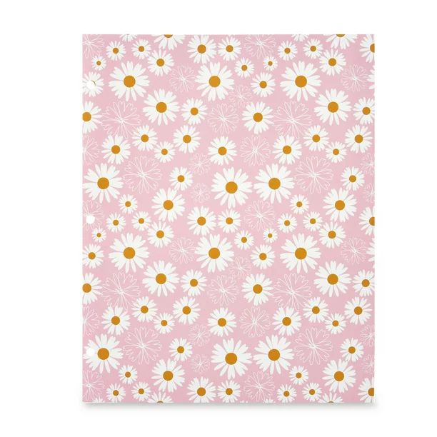 Pen+Gear 2-Pocket Fashion Folder, Daisy, Pink, White, and Orange - Walmart.com | Walmart (US)