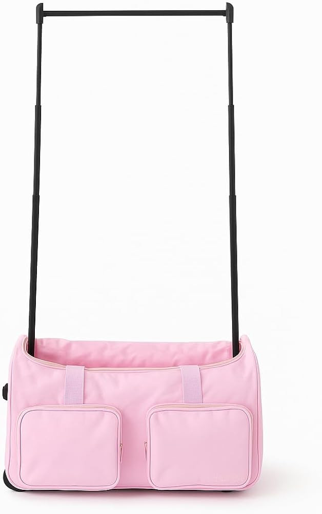 Collapsible Rolling Dance Bag with Garment Rack (Clothes Rack), Foldable Competition Travel Duffe... | Amazon (US)