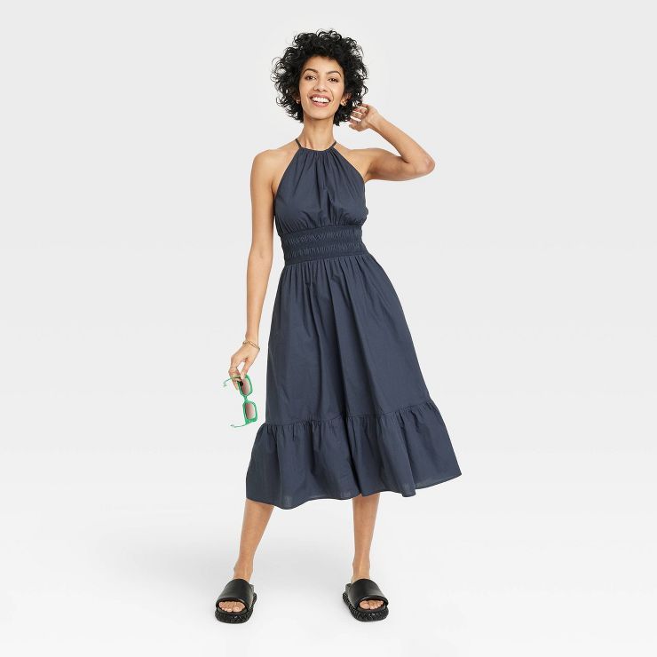 Women's Sleeveless Poplin Dress - A New Day™ | Target