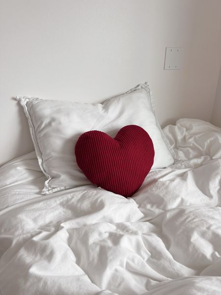 Heart pillow & bedding!

#valentinesday #bedding #bed #homedecor #roomdecor #apartment

#LTKhome #LTKSpringSale #LTKfamily
