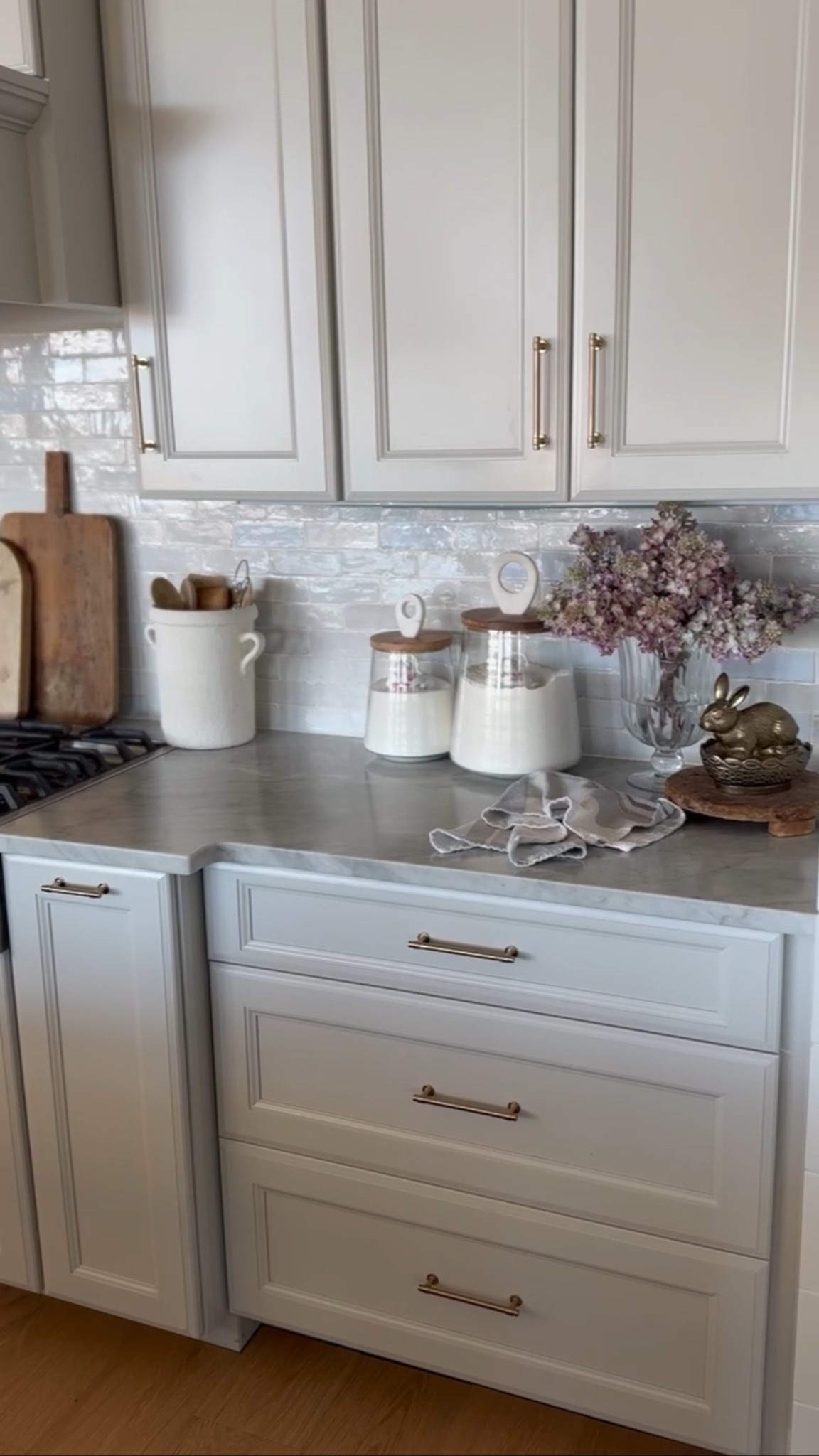 This cutie little corner in our kitchen is ready for spring! The prettiest faux lilacs and these vintage tea cups complement each other in color so well!! 

#LTKSpringSale #LTKStyleTip #LTKHome