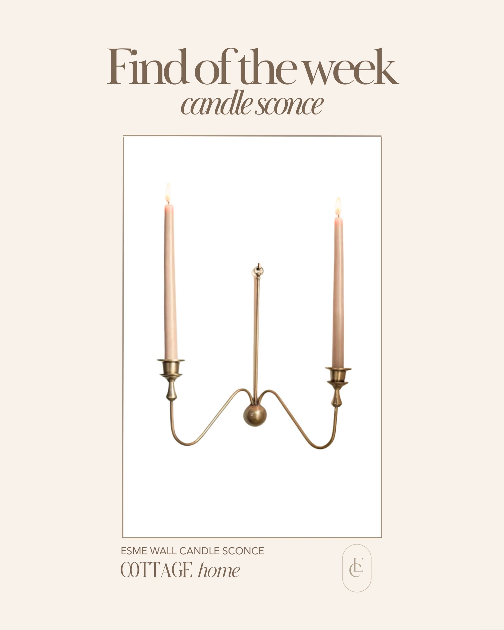 I love any lighting moment that doesn't require hardwiring.
This candle sconce gives the warmth and character of wall lighting without the install-just instant ambiance. Perfect for adding depth to a wall, flanking a mirror, or creating a cozy glow exactly where you want it.
Such a good find il Linked here.

#LTKHome