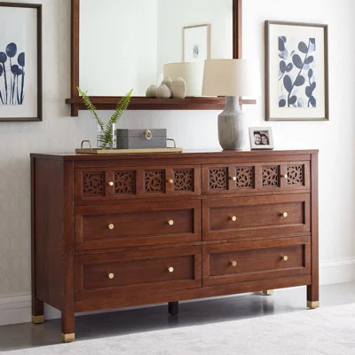 Surrey Hills Solid Wood 61.5'' W 6 - Drawer Dresser | Wayfair North America