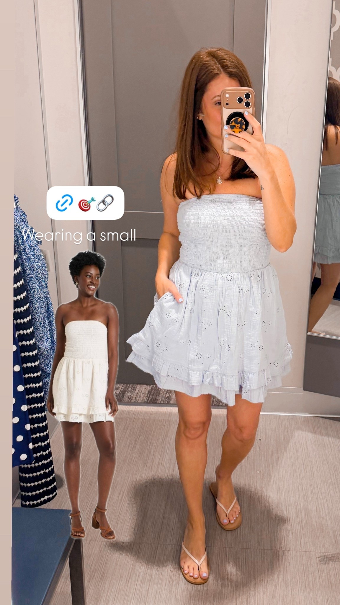 Wearing a small