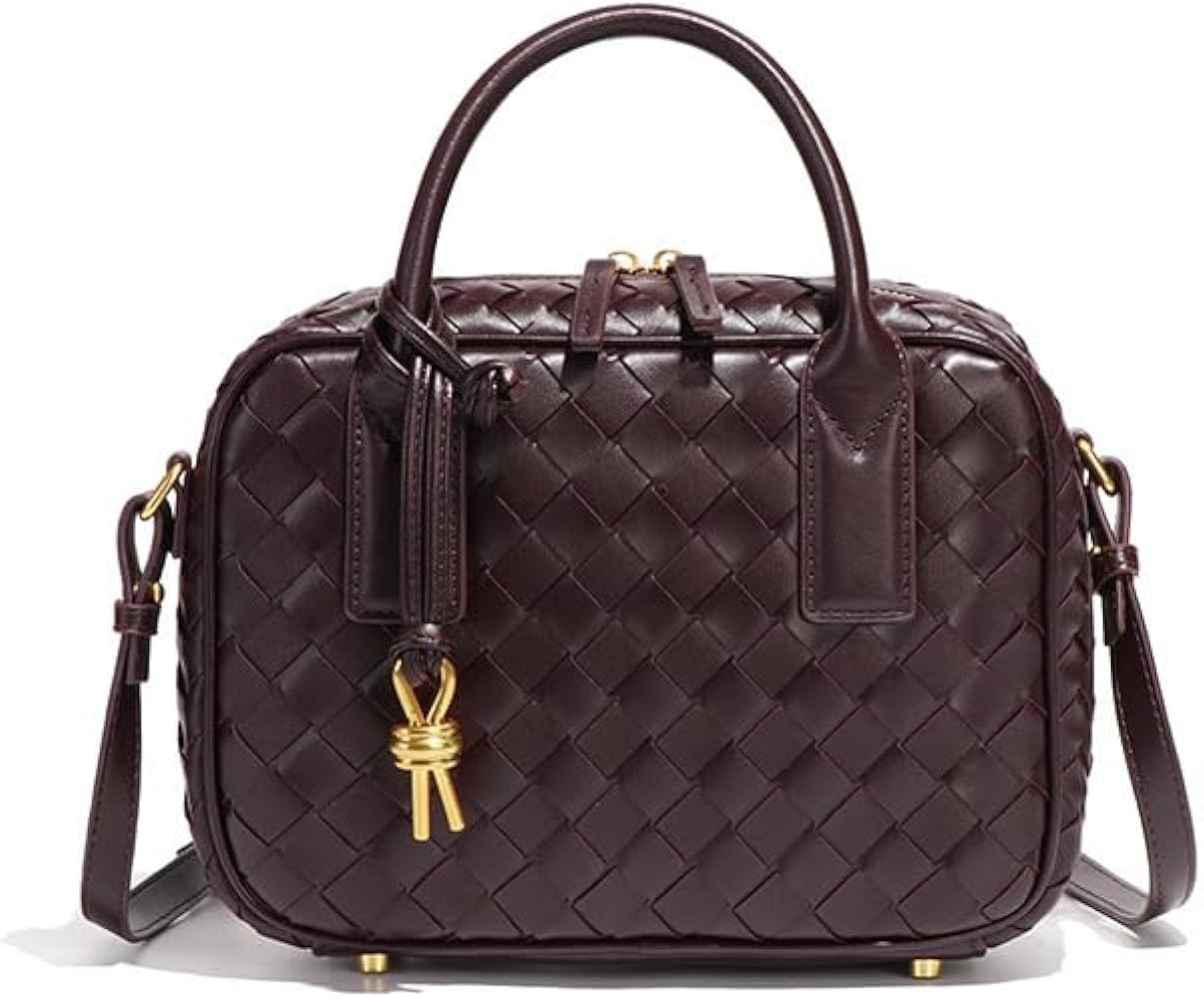 Trendy Woven Crossbody Bag for Women - Woven Top Handle Satchel Handbag - Weaved Hand Purse for L... | Amazon (US)