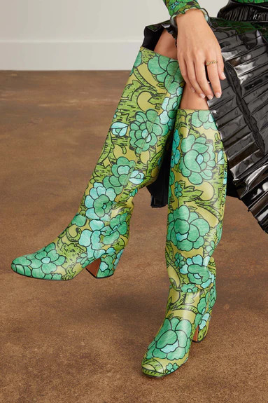 Boeri Boot in Green Floral | Hampden Clothing