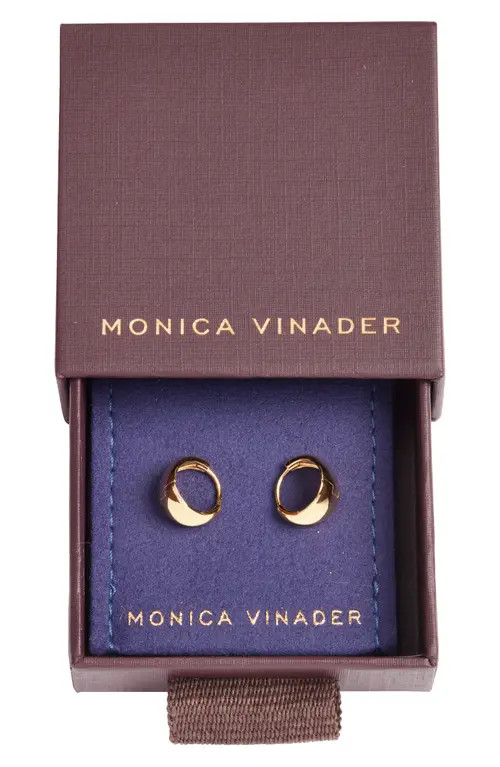 Monica Vinader Tapered Huggie Hoop Earrings in 18Ct Gold Vermeil at Nordstrom | Nordstrom