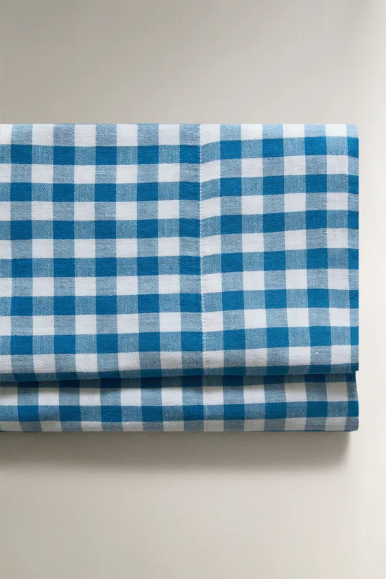 KIDS\u2019 CHECKED CHIFFON FLAT SHEET | Zara US