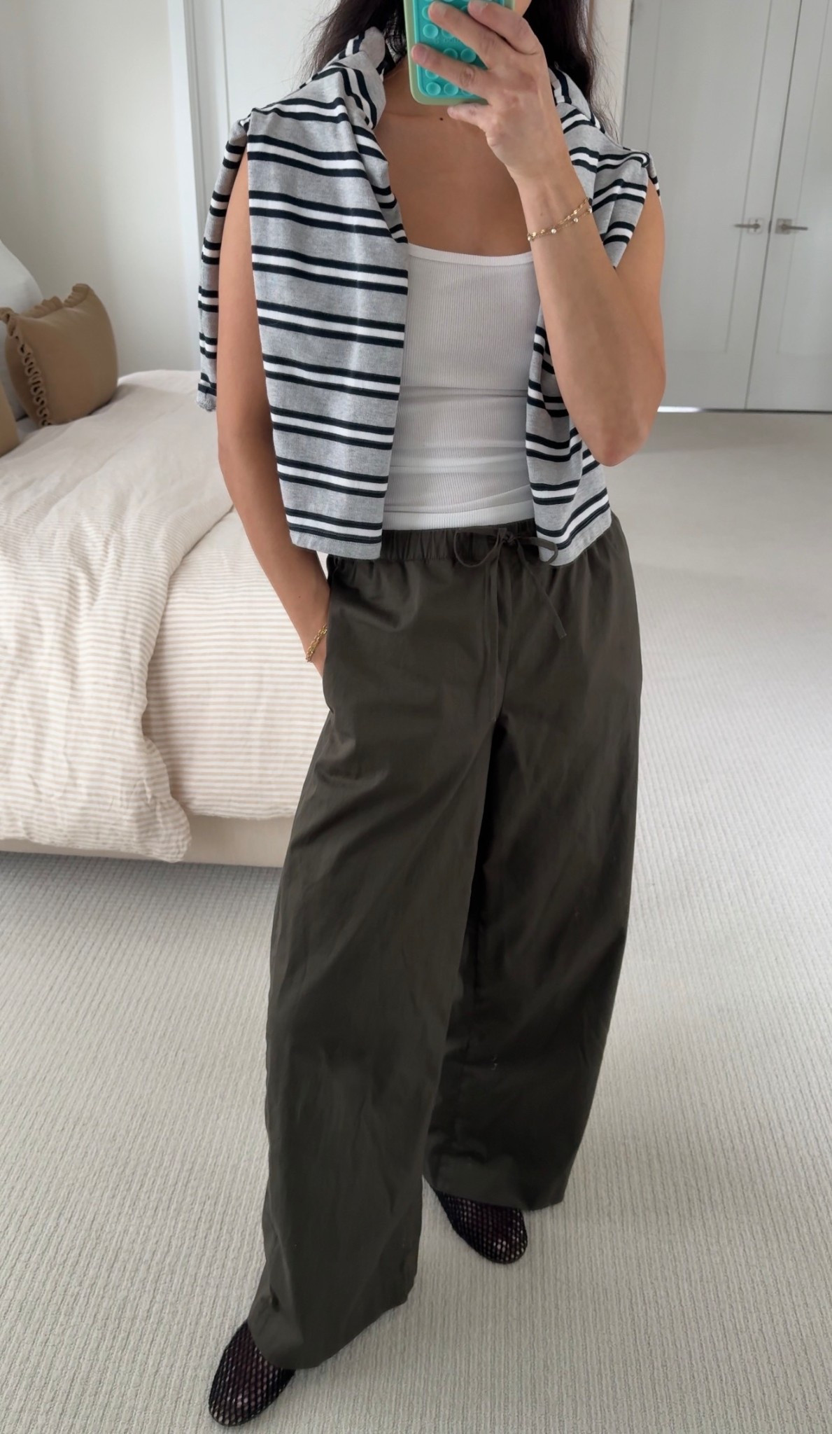 comfy outfit! wearing size S in pants (wish I sized down to XS), size XS in long sleeve & tank! 

#LTKdayinmylife #LTKSeasonal