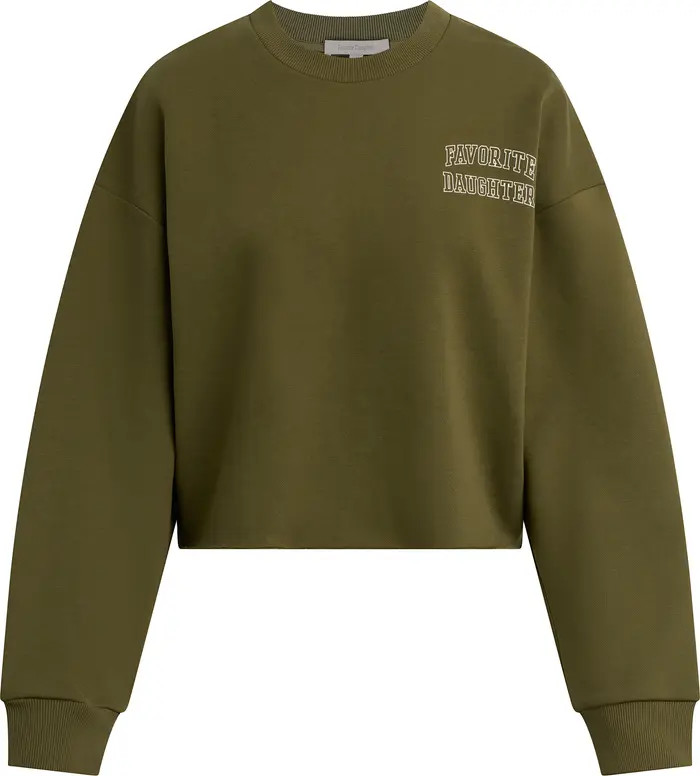 The Cropped Collegiate Sweatshirt | Nordstrom