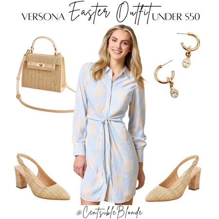 Easter dress
Affordable dress
Spring dress
Wedding guest dresse
Long sleeve dress
Slingback heels
Gold cross earrings 
Button down dress
Work dress
Neutral look 
Spring outfit idea

#LTKworkwear #LTKitbag #LTKfindsunder50