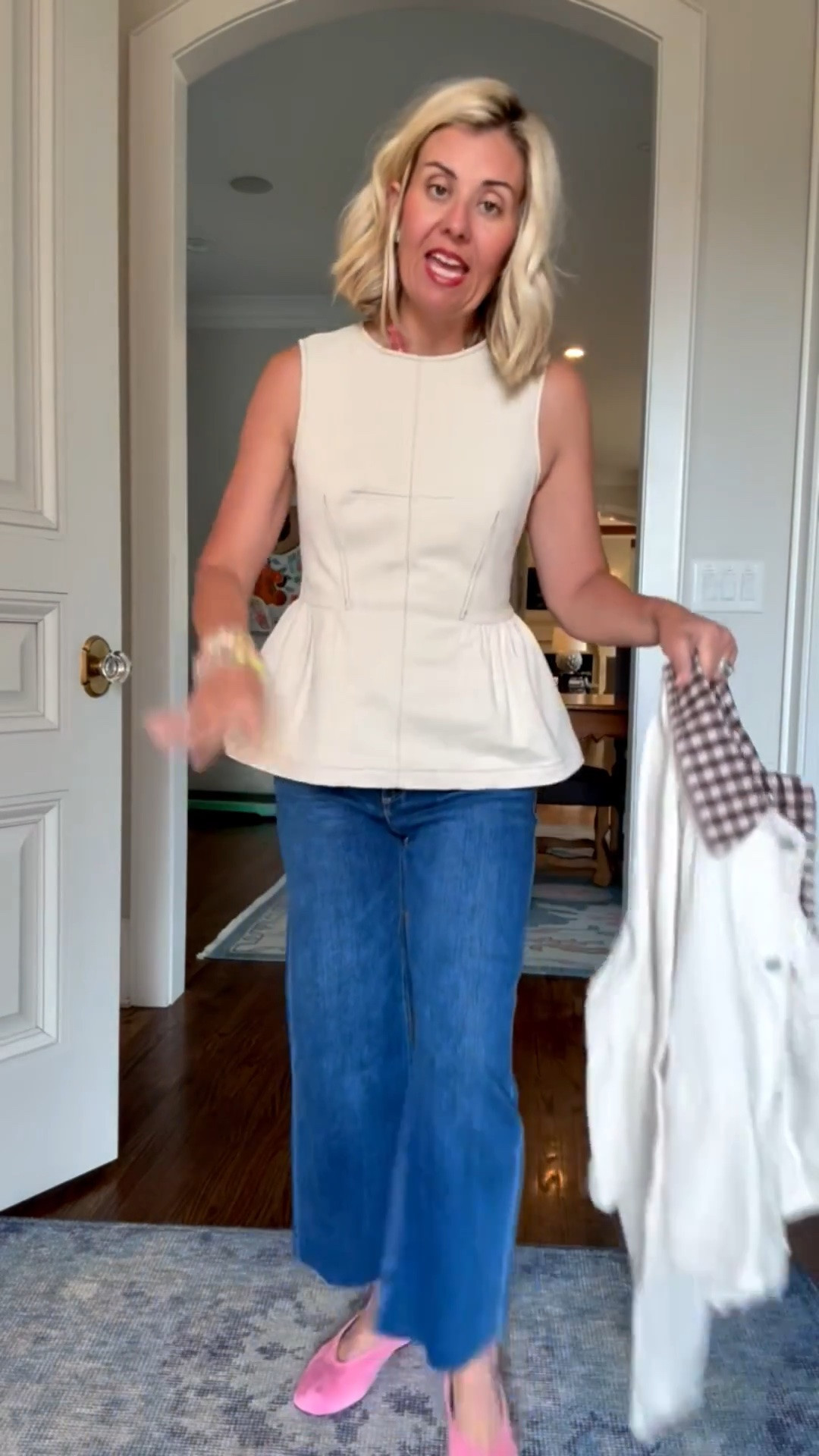 The perfect outfit for this time of year. This jacket is going to be your go-to for the season! Adorable!!
Top - xs
Jeans - 26P
Jacket- xs 
Flats - 7.5

*Use my code CATHERINE20 for 20% off Orders of $100+ at Anthropologie 
*Dates: Thursday 6/25 – Sunday 6/28

￼

#LTKSeasonal #LTKootd #LTKmomlife