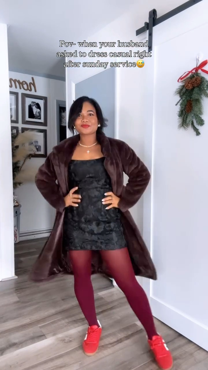 Happy Sunday! From dressy to casual 😅
.
Comment SHOP to get this sent to your inbox.
.
Follow @everydaydonia for spring/ summer fashion and everyday outfit ideas and chic mom looks.
.
To shop this post and get my exclusive app only-content follow me on the @shop.ltk @everydaydonia 
.
#lulusambassador #lovelulus  #affordablefashion #holidayoutfits #under50 #partydress #christmasshoes #sundayoutfit #churchoutfit #christmassunday #sundaybest #christmasoutfit 
Sparkle, Night Out, Statement, Luxe, Celebration, Party, Cocktail, church style, sunday style