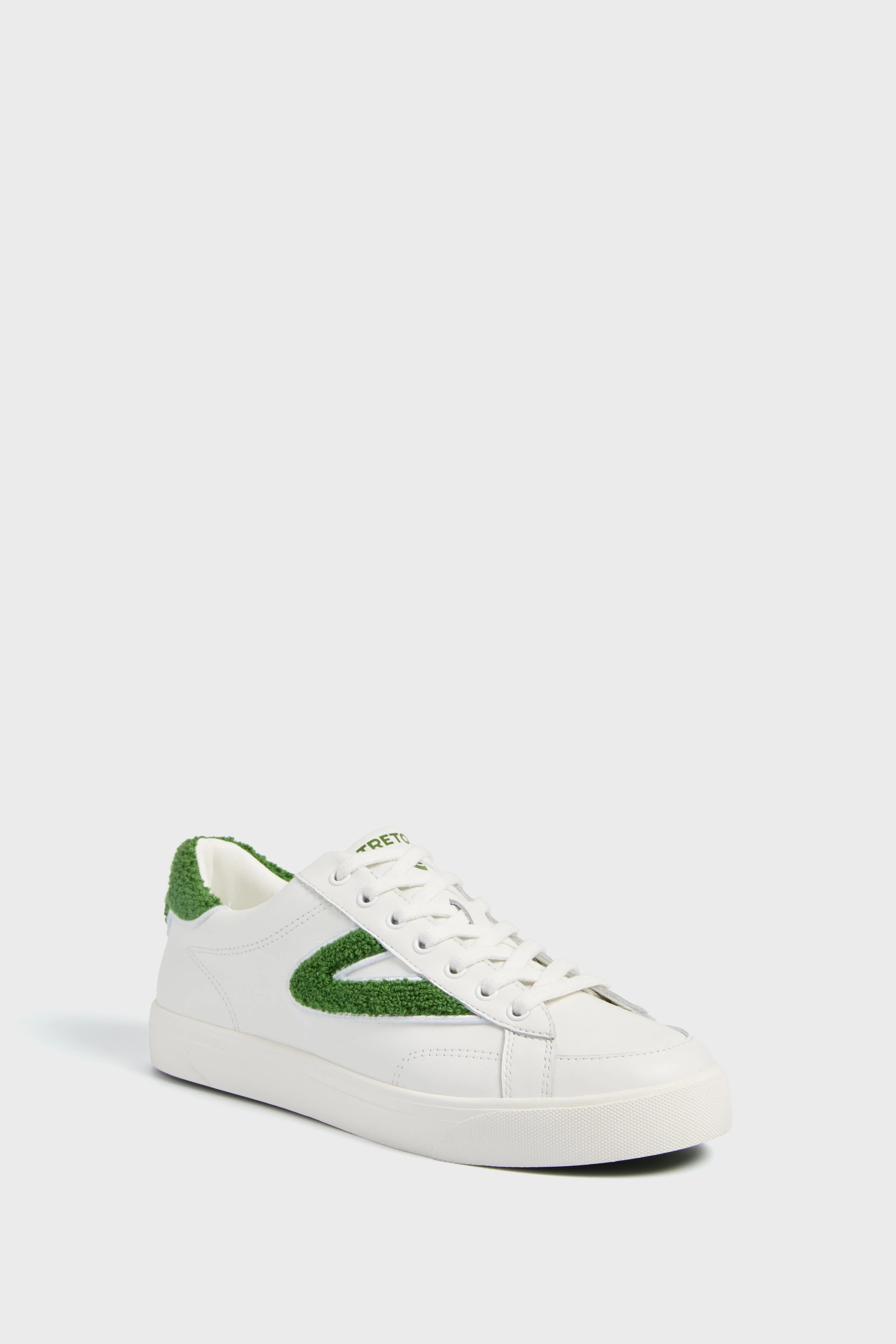 White and Green Mixed Doubles Sneakers | Tuckernuck (US)