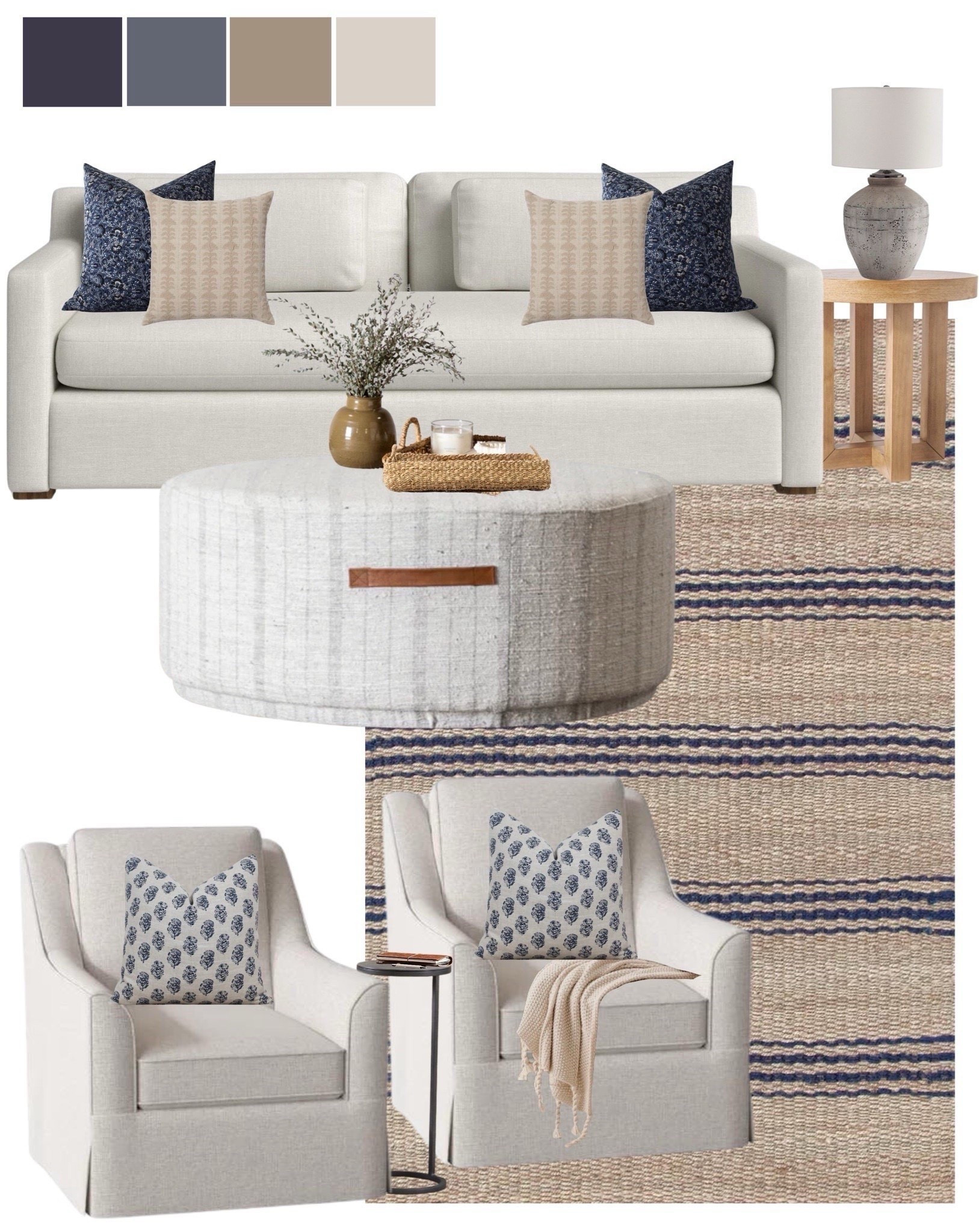 Coastal living room mood board, living room design inspo, neutral coastal living room design #coastal #livingroom


#LTKHome #LTKGiftGuide #LTKSaleAlert