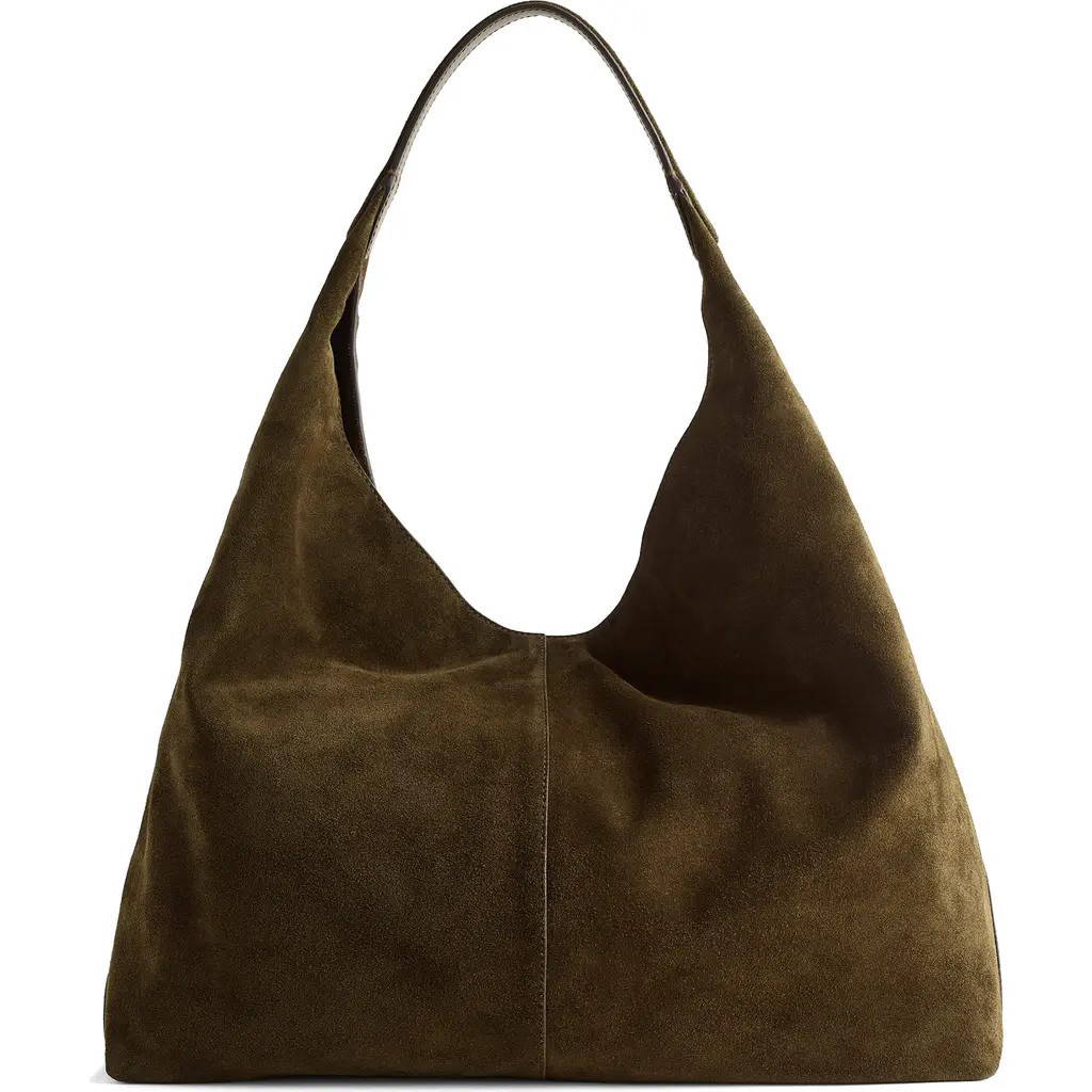 Madewell The Mylie Large Shoulder Bag in Dark Olive at Nordstrom | Nordstrom