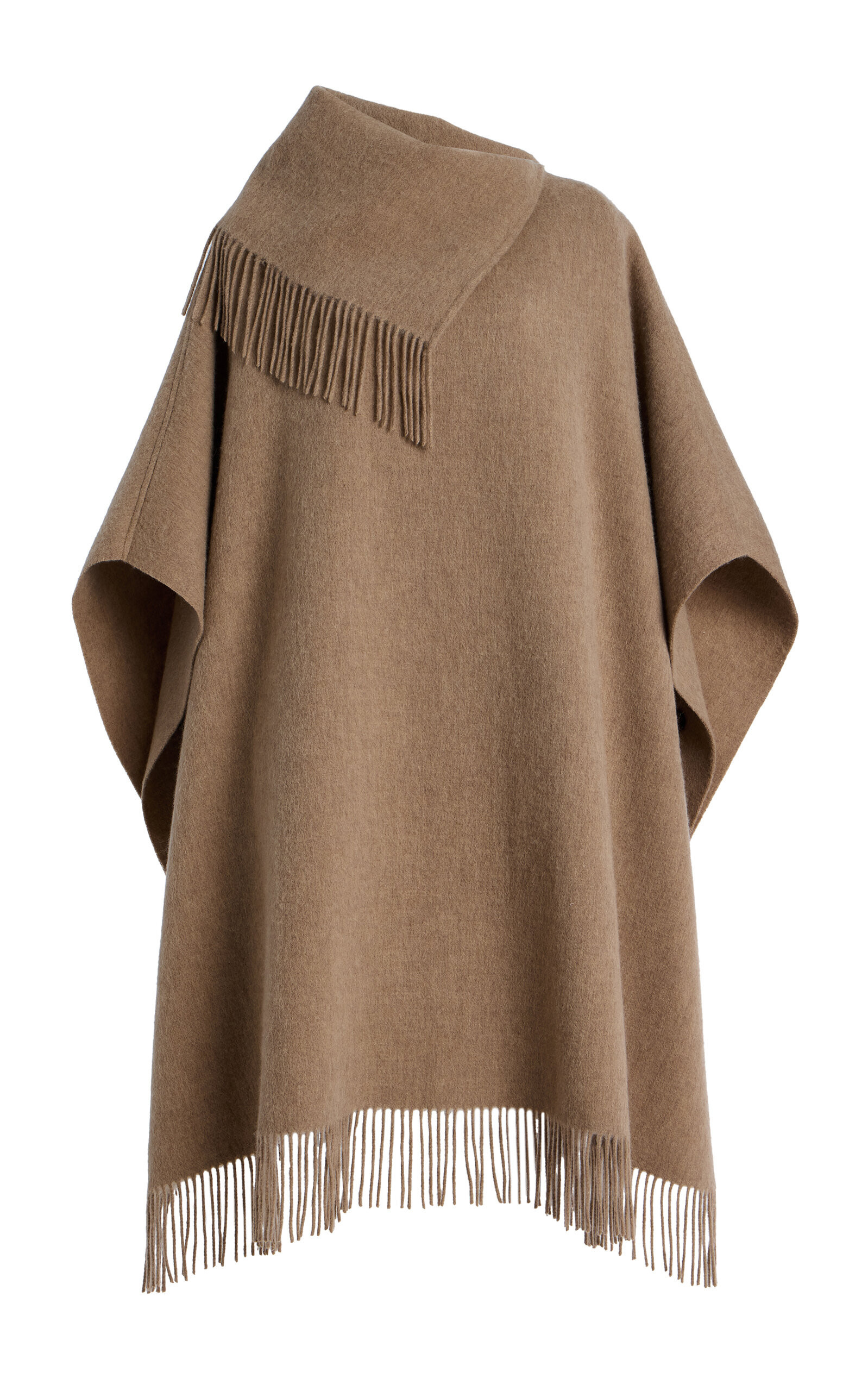 By Malene Birger - Wool Turtlo Poncho - Brown - OS - Moda Operandi | Moda Operandi (Global)