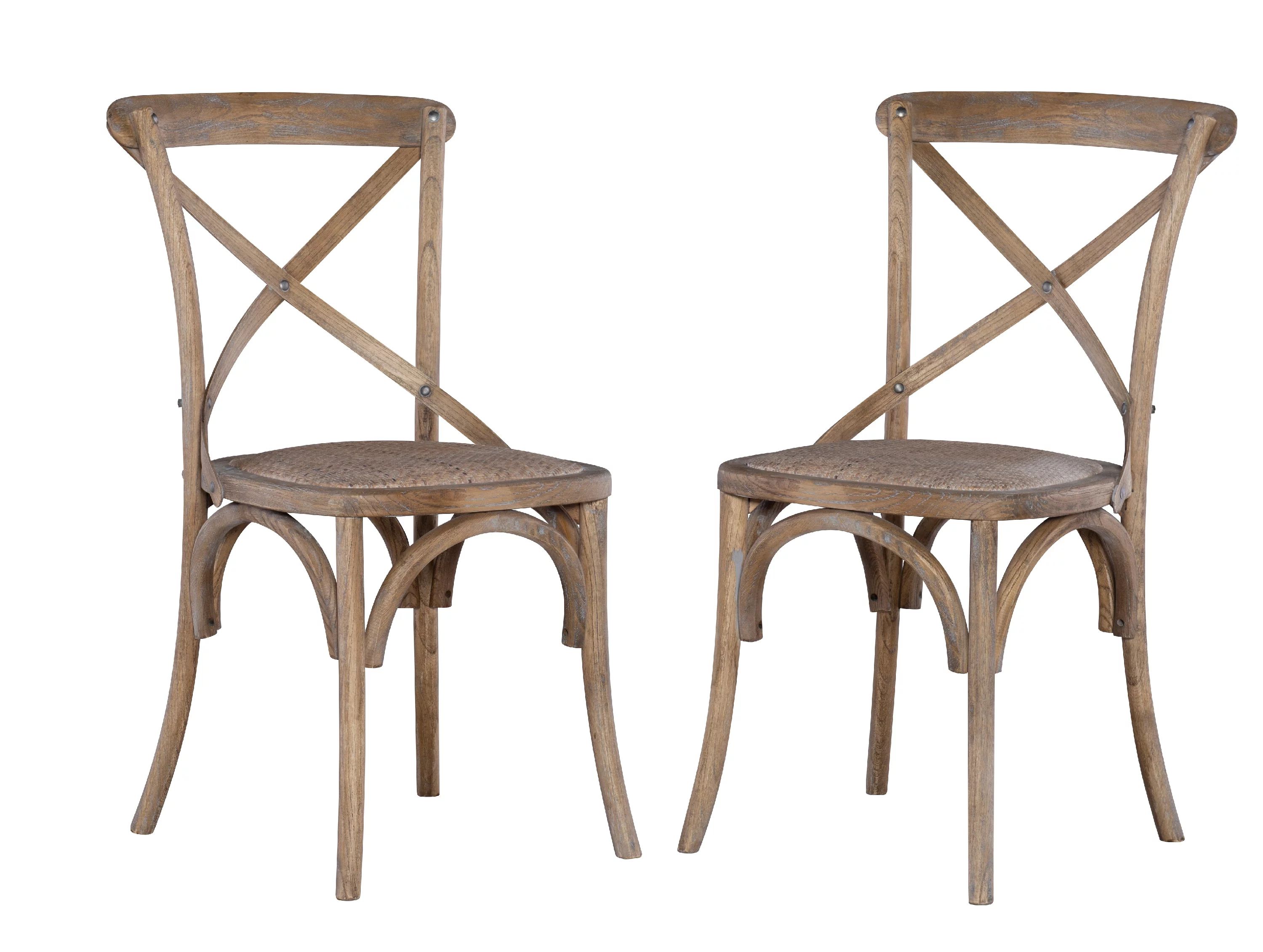 Linon Kershaw Dining Chair, Set of 2, Beige | Walmart (US)
