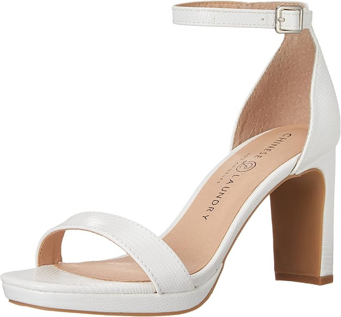 Chinese Laundry Women's Tinie Lizard Heeled Sandal | Amazon (US)