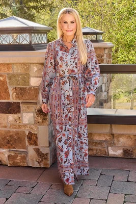 Effie Grey Floral Maxi Dress | Avara