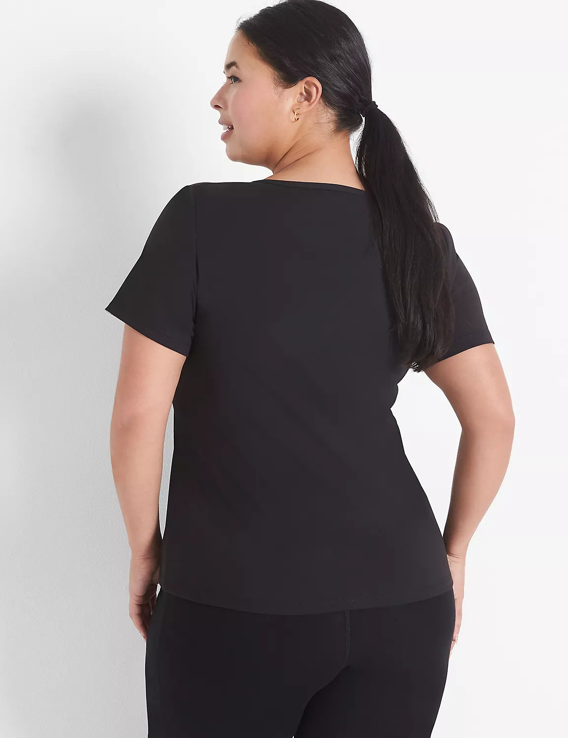 LIVI Soft Recycled V-Neck Tee | LaneBryant | Lane Bryant (US)