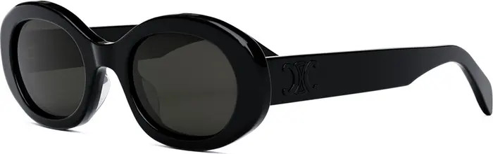 Triomphe 52mm Oval Sunglasses | Nordstrom