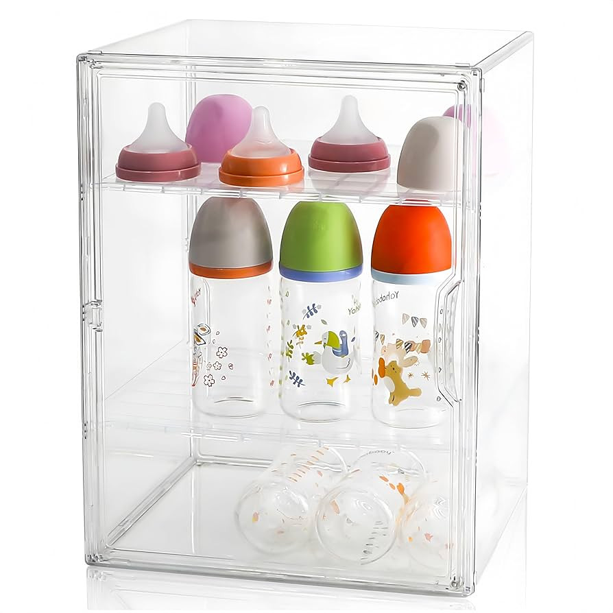 Baby Bottle Organizer – 3-Tier Bottle Storage Organizer Baby for Bottles, Nipples, Pump Parts, ... | Amazon (US)