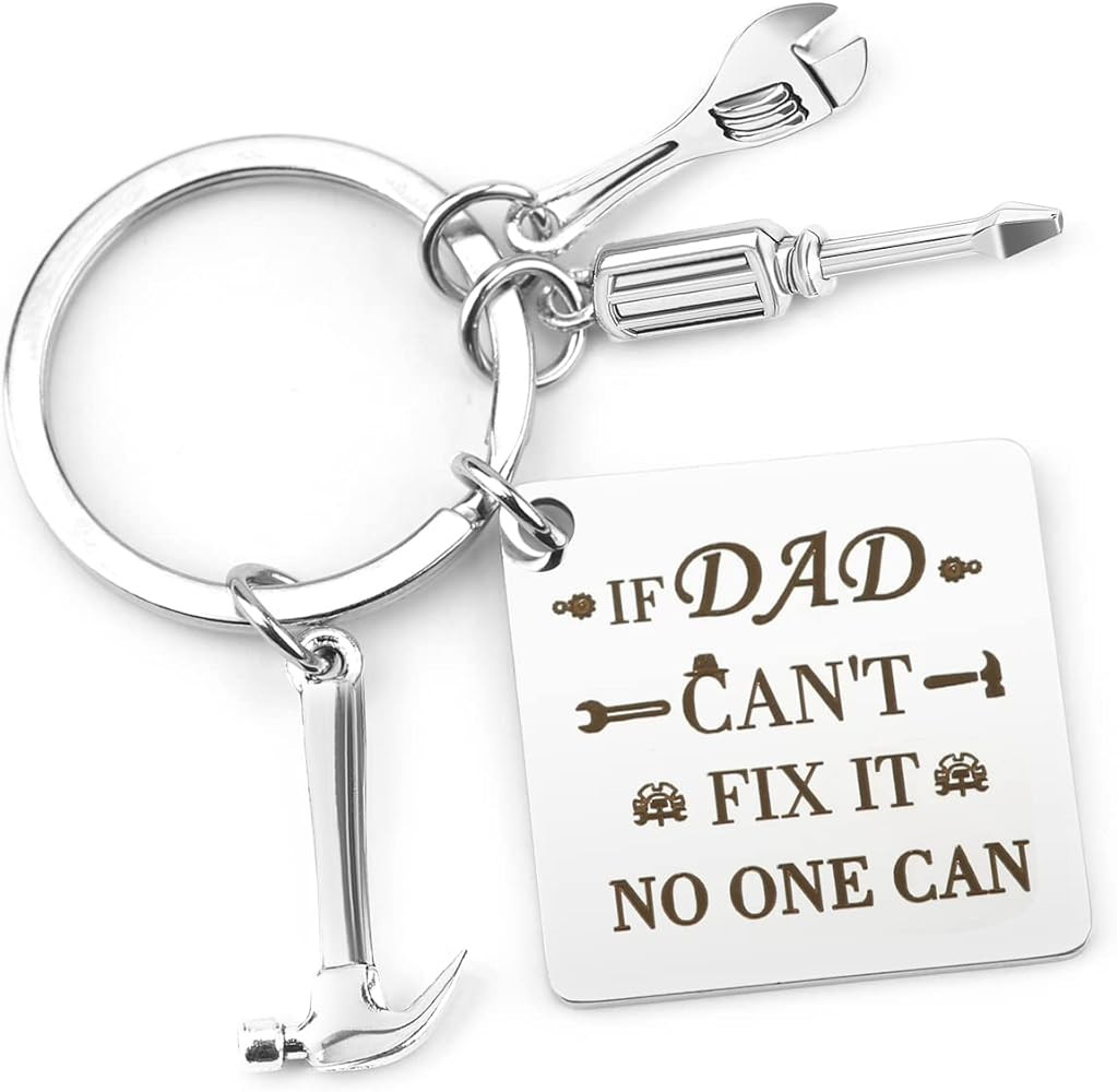 Dad Gifts - Dad Christmas Fathers Day Dads Gifts Keychain Valentines Birthday Gift from Daughter ... | Amazon (US)
