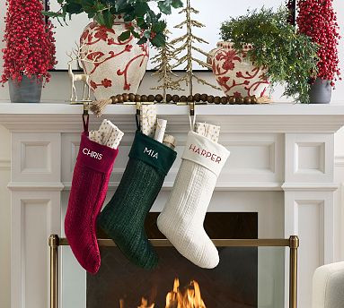 Textured Chenille Stocking | Pottery Barn (US)