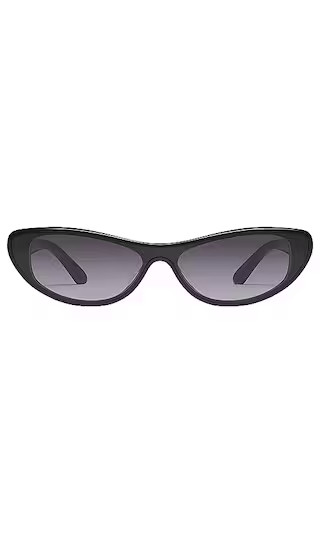 X Guizio Slate Cat Eye Sunglasses in Black & Smoke | Revolve Clothing (Global)
