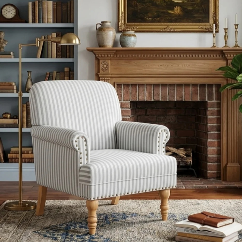 Upholstered Wooden Armchair | Wayfair North America