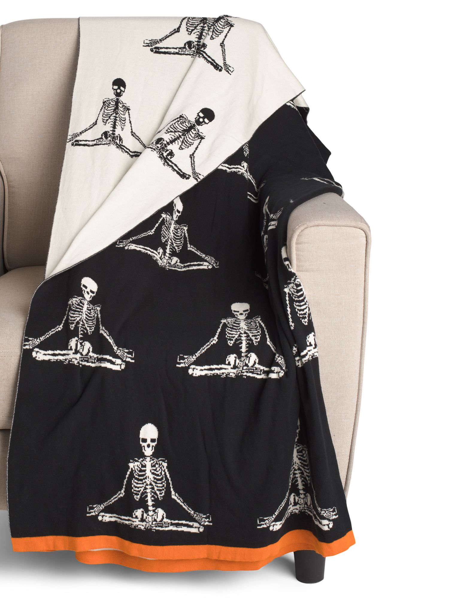 Made In India Yoga Skeleton Throw | TJ Maxx