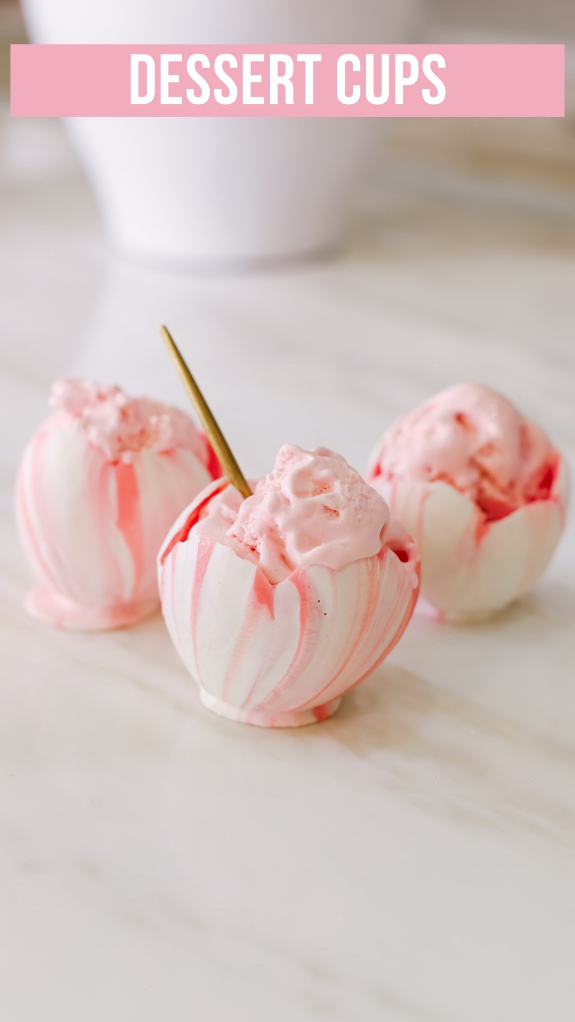 White Chocolate Dessert Cups 🌸 Perfect for spring baby or bridal showers, mother’s day, and summertime ice cream sundaes!

I made a few mistakes along the way so it was trial and error but I found a few tips on the Sugar Hero’s website that were SUPER HELPFUL! See below!

TIPS
🌷Use water balloons (not regular balloons)
because the shape is much easier to dip
🌷Dip into chocolate at least two times! If you
just do one layer, it’s too thin and will crack 
🌷Freeze the tray you place them on so the chocolate hardens fast and the balloons stand up right. It may take a few seconds for you to hold them in place before they set and stand on their own.
🌷Freeze the chocolate covered balloons for 20+ minutes and pop while frozen so they stay firm and don’t break
🌷Make at least 5 more than you actually need
because a few of mine broke. They can be fragile!

#icecreamsundae #bridalshowerideas #babyshowerideas #mothersdaygiftideas #summerdessert 

#LTKParties #LTKSeasonal #LTKHome