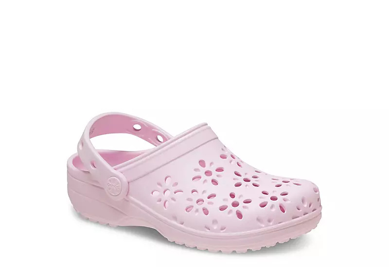 GIRLS LITTLE-BIG KID CLASSIC FLORAL CUT OUT CLOG | Rack Room Shoes