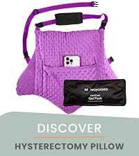 MOYOAMA 2 Pcs Hysterectomy Pillow Set - Incl 1 Gel Pack for Soothing Relief - Hysterectomy Recove... | Amazon (US)