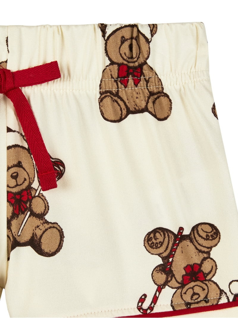 Wonder Nation Girls Short Sleeve Button Front Pajama Top and Shorts Set with Eyemask, 3-Piece, Si... | Walmart (US)