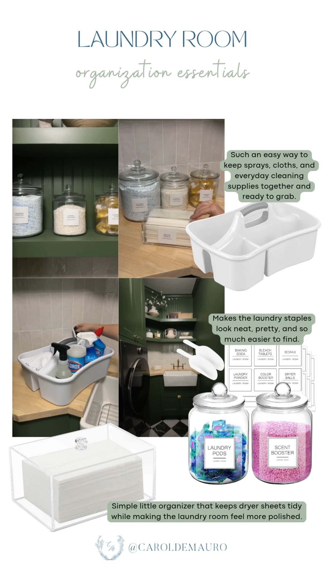Turn laundry supplies into something pretty with matching jars and labels! Such a simple way to make the space feel organized and polished.

laundry room organization, laundry essentials, laundry room decor, laundry jar labels, cleaning supply organization, laundry room inspo, home organization ideas

#LTKHome