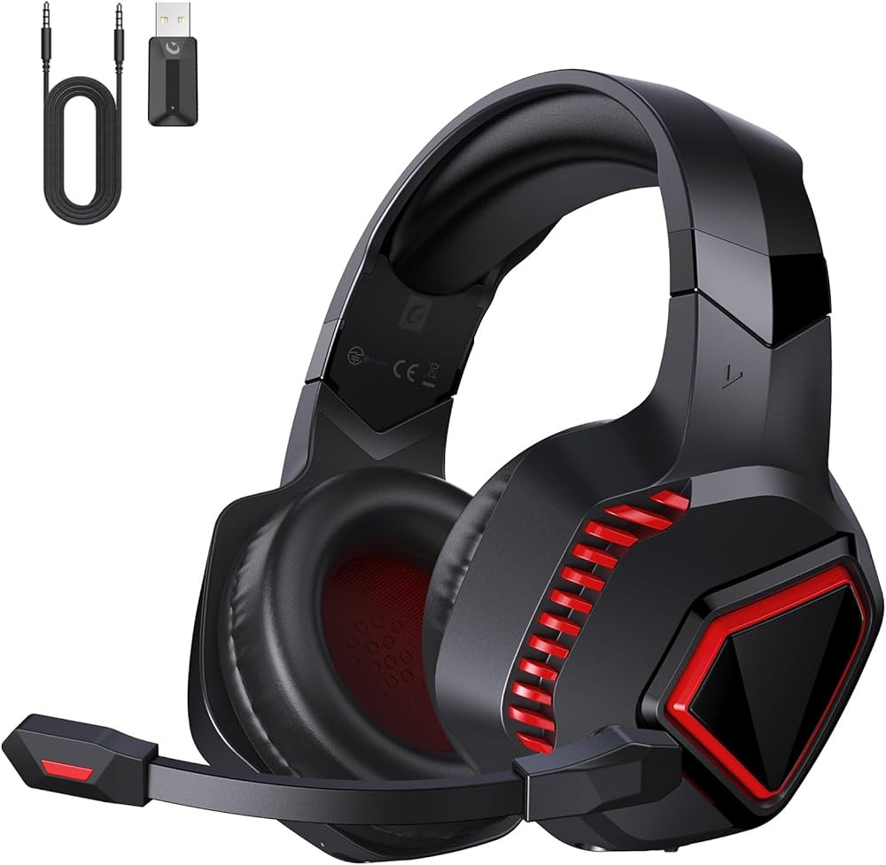 gmrpwnage Wireless Gaming Headset for PS5, PS4, Mac, Switch, PC - 2.4GHz Wireless Gaming Headphones, | Amazon (US)