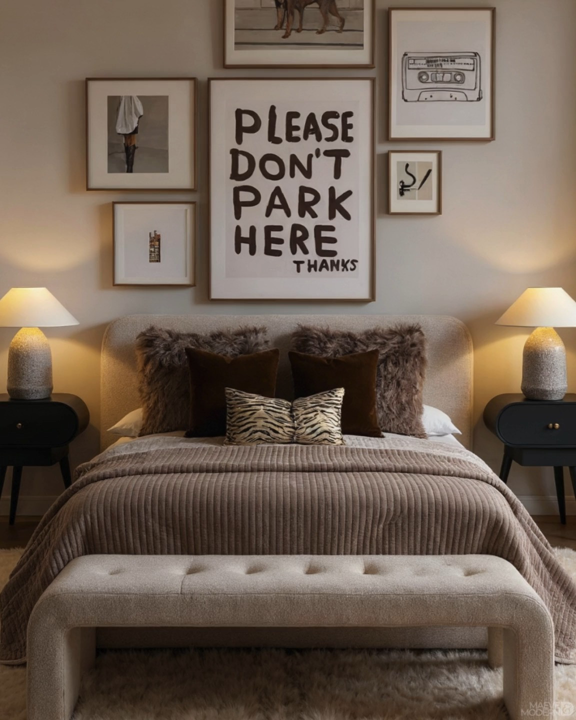 Playful Modern Bedroom

A chic bedroom with cozy textures, layered neutrals, and bold personality through statement wall art. Fluffy throw pillows, warm lighting, and a plush rug create a fun yet sophisticated modern retreat. #BedroomDecor #ModernOrganicStyle #CozyBedroom #NeutralInteriors #PlayfulDesign #MaeveAndModern #AmazonHomeFinds

Keywords: modern bedroom decor, playful gallery wall, cozy neutral bedding, textured throw pillows, shaggy rug bedroom, Amazon home finds, statement art decor, warm bedside lighting, bold modern interiors, contemporary bedroom styling, neutral cozy retreat, chic bedroom design, layered bedding style, personality-filled interiors, fun modern home decor

Follow @maeveandmodern on Instagram, Pinterest, LTK, and TikTok! 

  

#LTKHome #LTKHome #LTKSaleAlert #LTKStyleTip