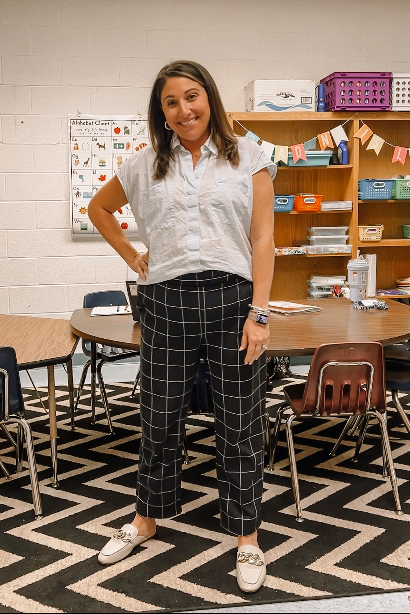 Teacher ootd 
Top M / Pants L / shoes tts

#LTKcurves #LTKworkwear #LTKstyletip