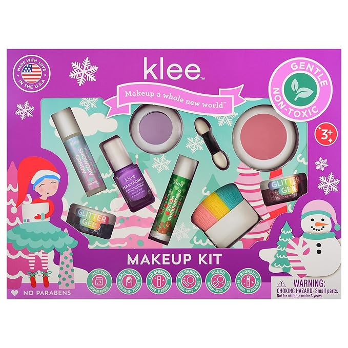 Klee Naturals Holiday Deluxe Mineral Makeup Kit. Gentle and Non-Toxic. Perfect for Kids and Tween... | Amazon (US)