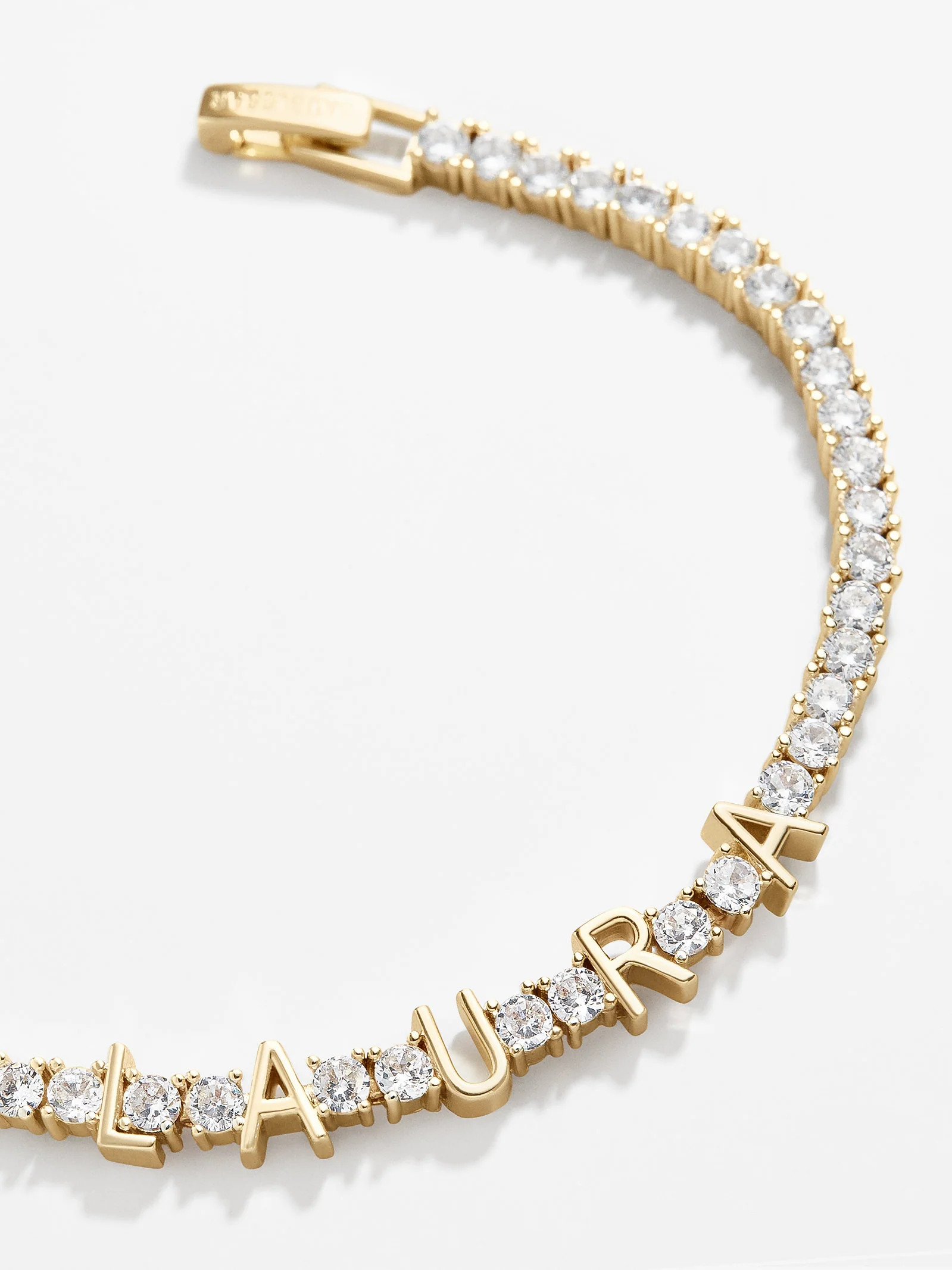 Custom Tennis Bracelet - Gold/Pavé | BaubleBar (US)